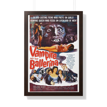 THE VAMPIRE AND THE BALLERINA 1960 - Framed Movie Poster-20" x 30"-The Sticker Space