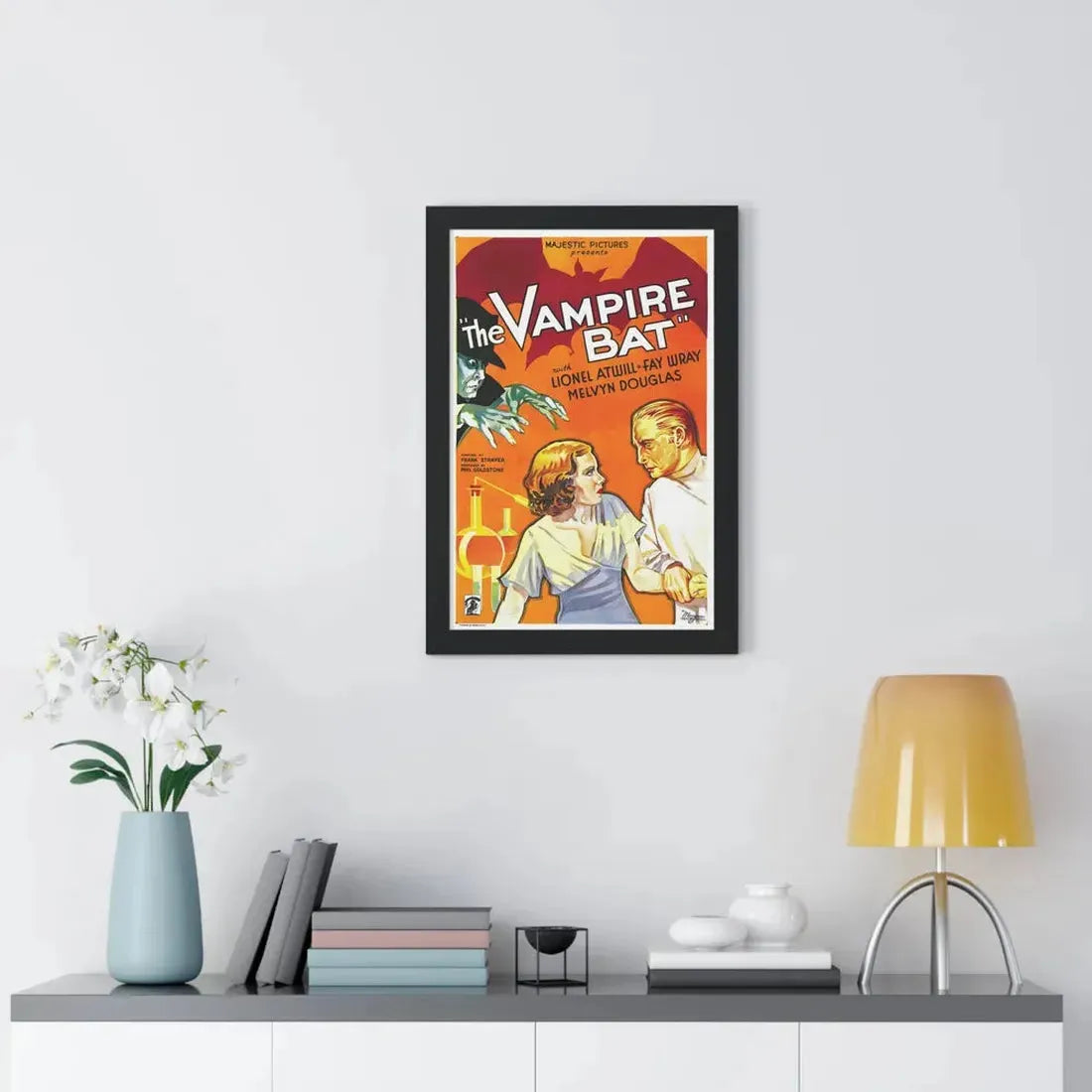 THE VAMPIRE BAT 1933 - Framed Movie Poster - The Sticker Space