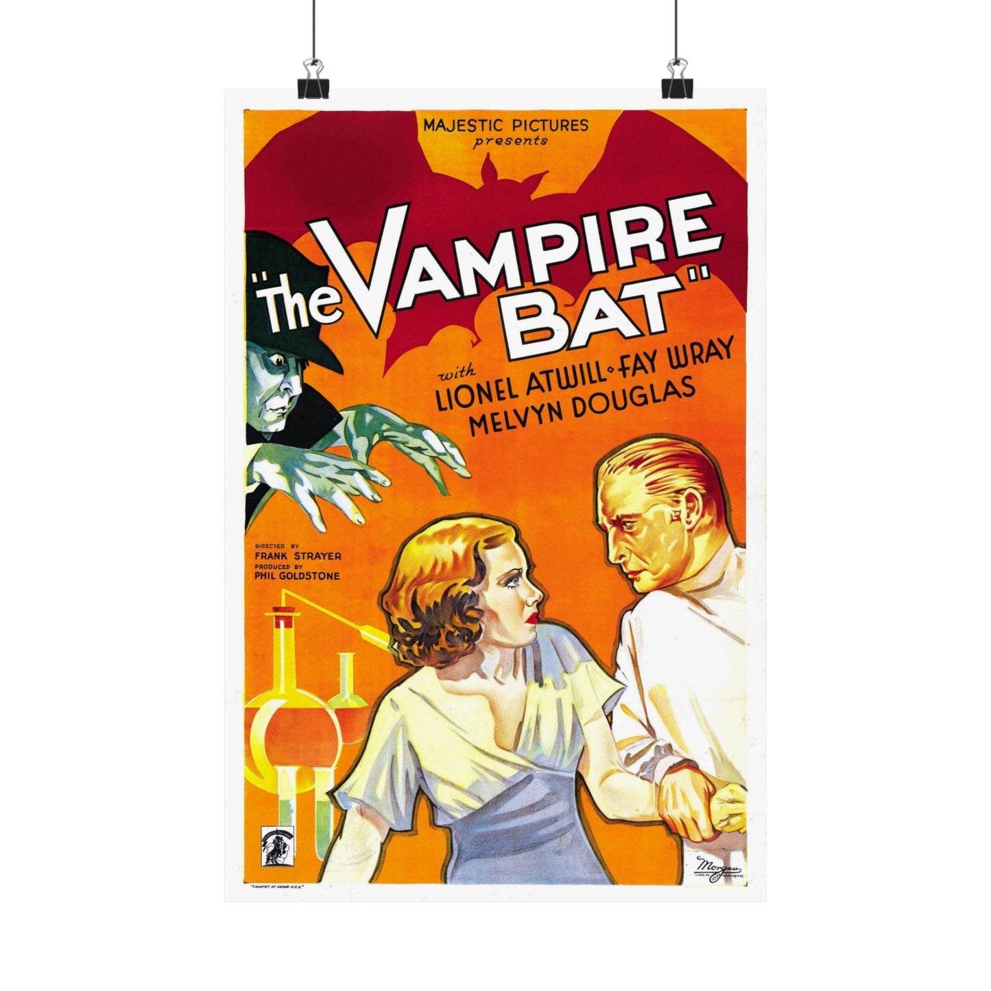 THE VAMPIRE BAT 1933 - Paper Movie Poster-12″ x 18″-The Sticker Space