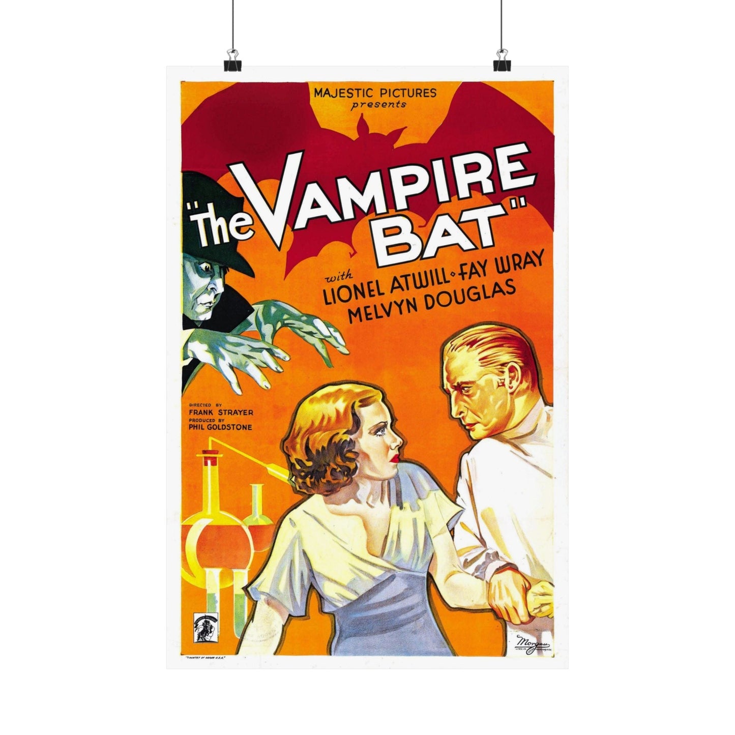 THE VAMPIRE BAT 1933 - Paper Movie Poster-16″ x 24″-The Sticker Space