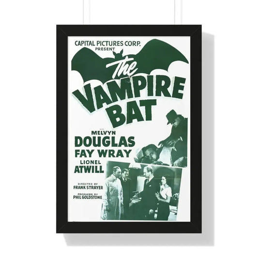 THE VAMPIRE BAT (2) 1933 - Framed Movie Poster 16″ x 24″ Black - The Sticker Space