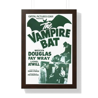 THE VAMPIRE BAT (2) 1933 - Framed Movie Poster 16″ x 24″ Walnut - The Sticker Space