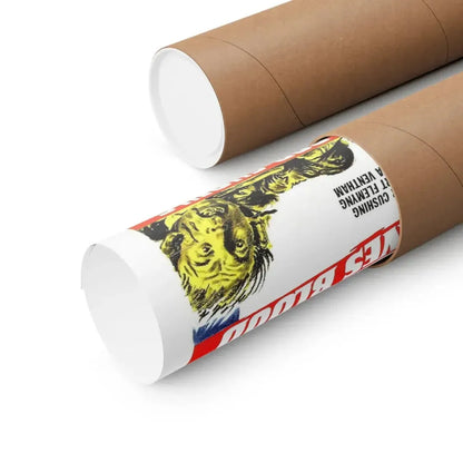 THE VAMPIRE BEAST CRAVES BLOOD + CURSE OF THE BLOOD GHOULS 1962 - Paper Movie Poster - The Sticker Space