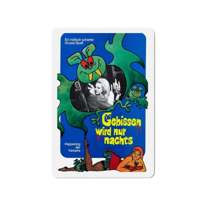 THE VAMPIRE HAPPENING (GERMAN) 1971 Movie Poster - Refrigerator Magnet 2 Inch Die-Cut - The Sticker Space