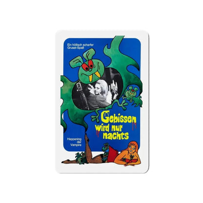 THE VAMPIRE HAPPENING (GERMAN) 1971 Movie Poster - Refrigerator Magnet 5 Inch Die-Cut - The Sticker Space