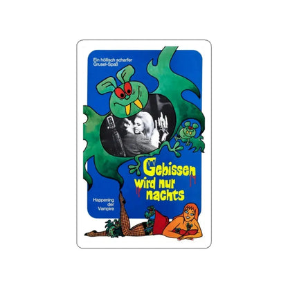 THE VAMPIRE HAPPENING (GERMAN) 1971 Movie Poster STICKER Vinyl Die-Cut Decal 2 Inch - The Sticker Space