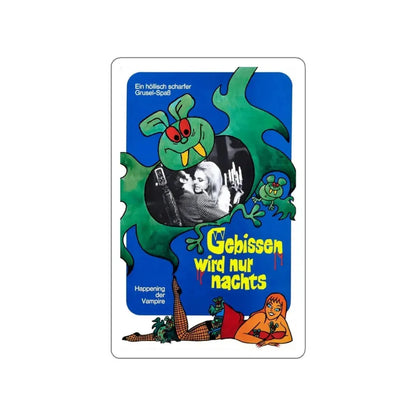 THE VAMPIRE HAPPENING (GERMAN) 1971 Movie Poster STICKER Vinyl Die-Cut Decal 6 Inch - The Sticker Space