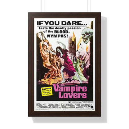 THE VAMPIRE LOVERS 1970 - Framed Movie Poster-16″ x 24″-The Sticker Space