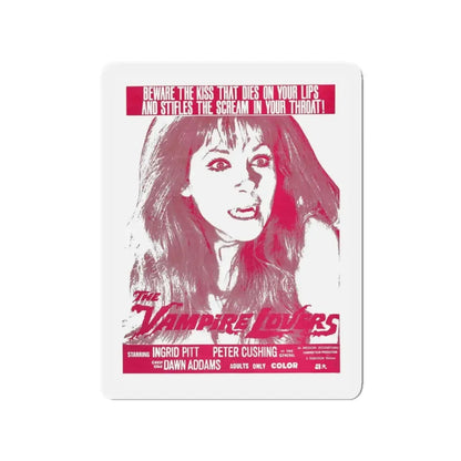 THE VAMPIRE LOVERS (3) 1970 Movie Poster - Refrigerator Magnet 3 Inch Die-Cut - The Sticker Space