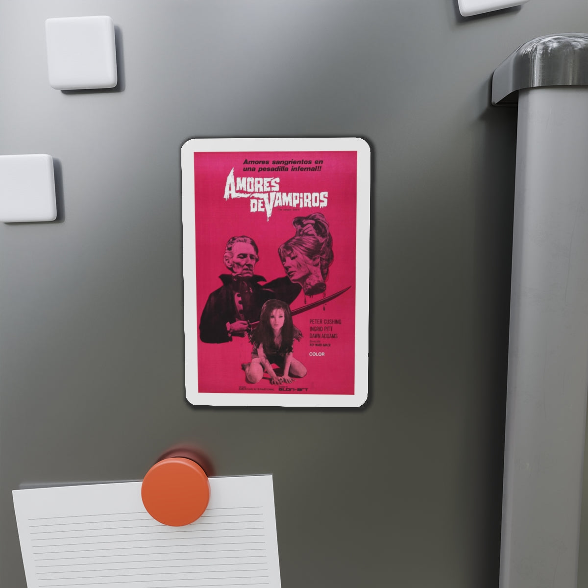 THE VAMPIRE LOVERS (SPANISH) 1970 Movie Poster - Refrigerator Magnet-The Sticker Space