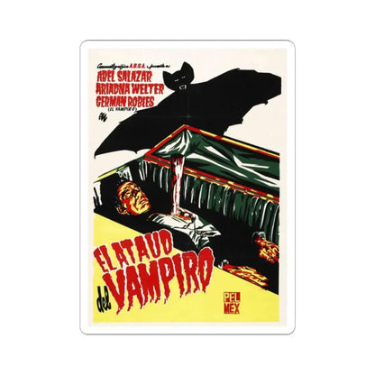 THE VAMPIRE'S COFFIN 1958 Movie Poster - STICKER Vinyl Kiss-Cut Decal 2 Inch White - The Sticker Space