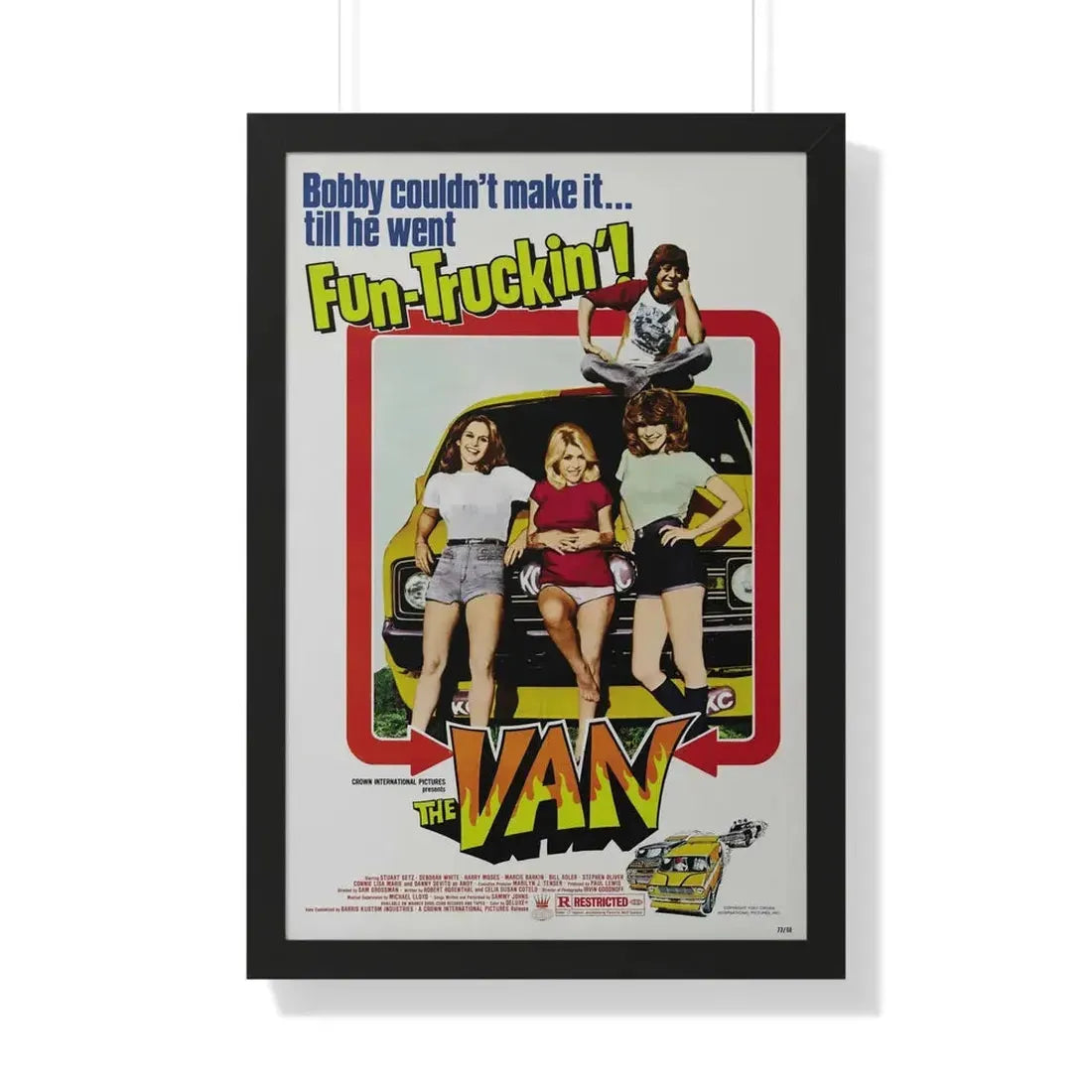 THE VAN 1977 - Framed Movie Poster 20" x 30" Black - The Sticker Space
