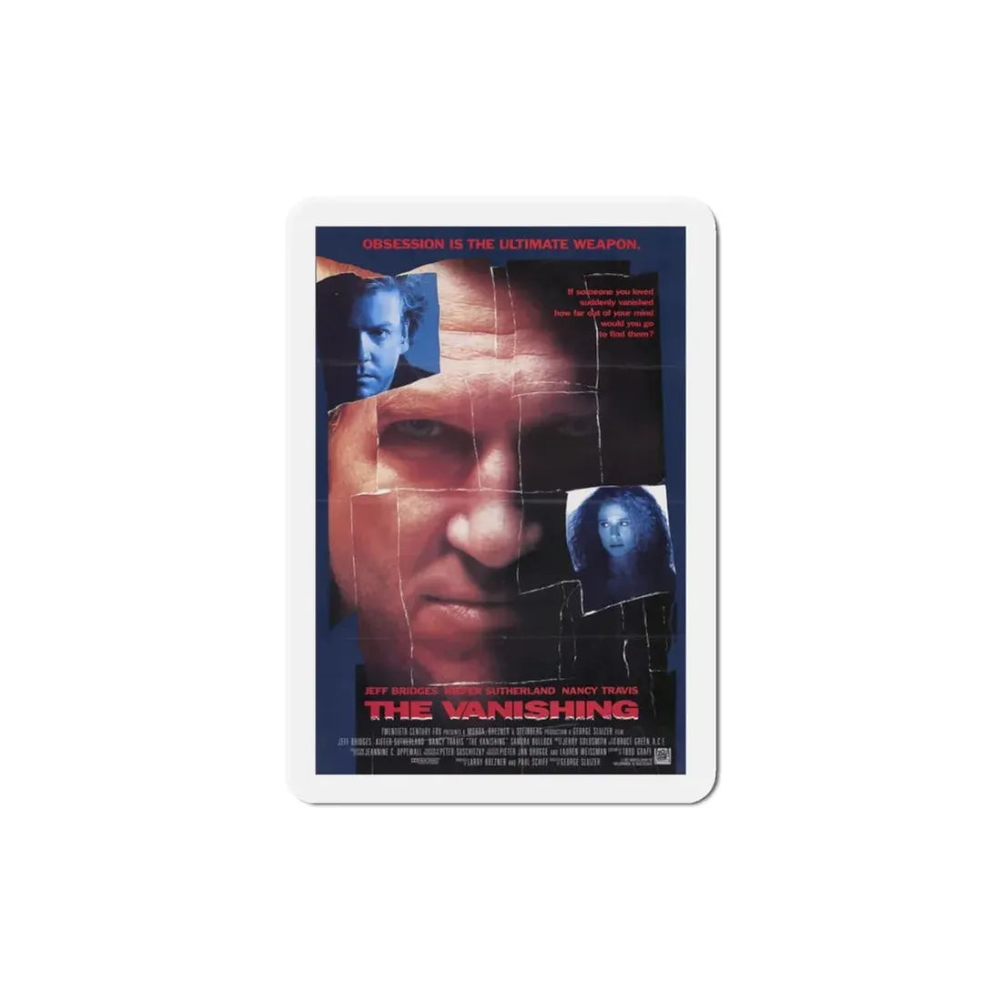The Vanishing 1993 Movie Poster Refrigerator Magnet 5 Inch - The Sticker Space