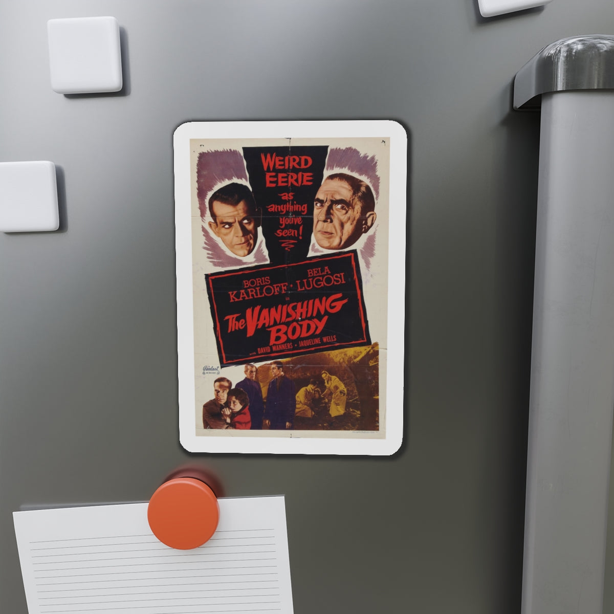 THE VANISHING BODY 1953 Movie Poster - Refrigerator Magnet-The Sticker Space