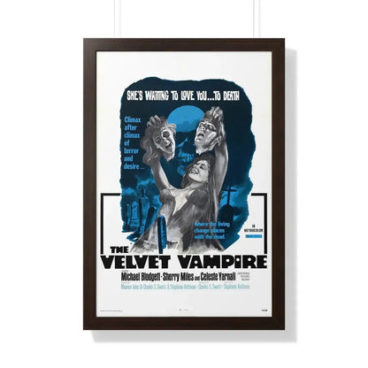 THE VELVET VAMPIRE 1971 - Framed Movie Poster 20" x 30" Walnut - The Sticker Space