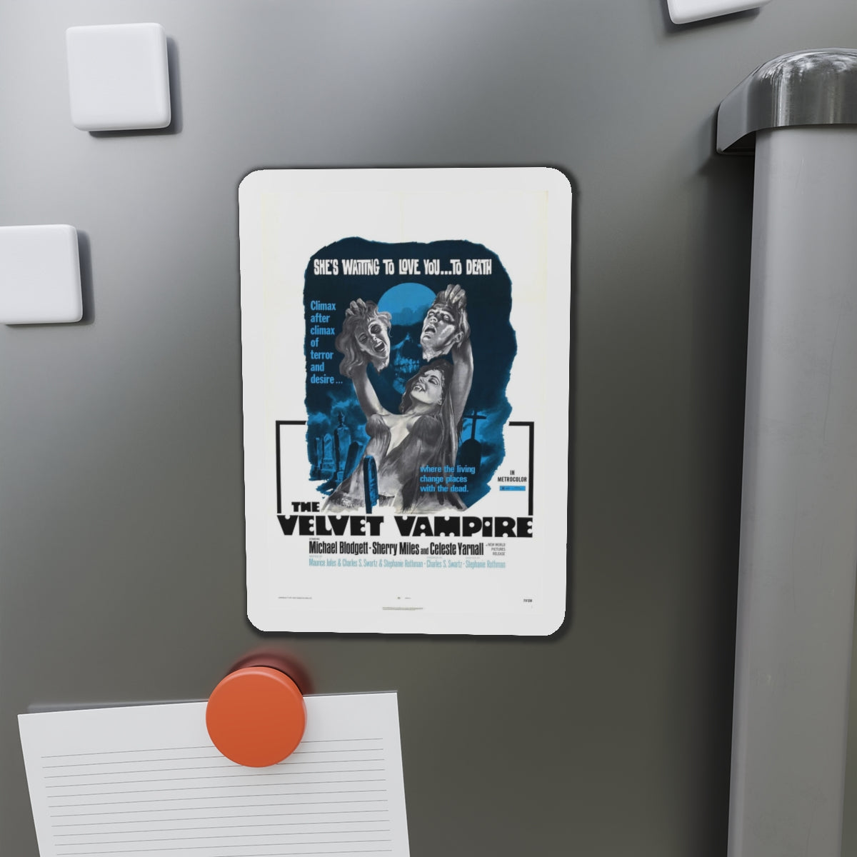 THE VELVET VAMPIRE 1971 Movie Poster - Refrigerator Magnet-The Sticker Space