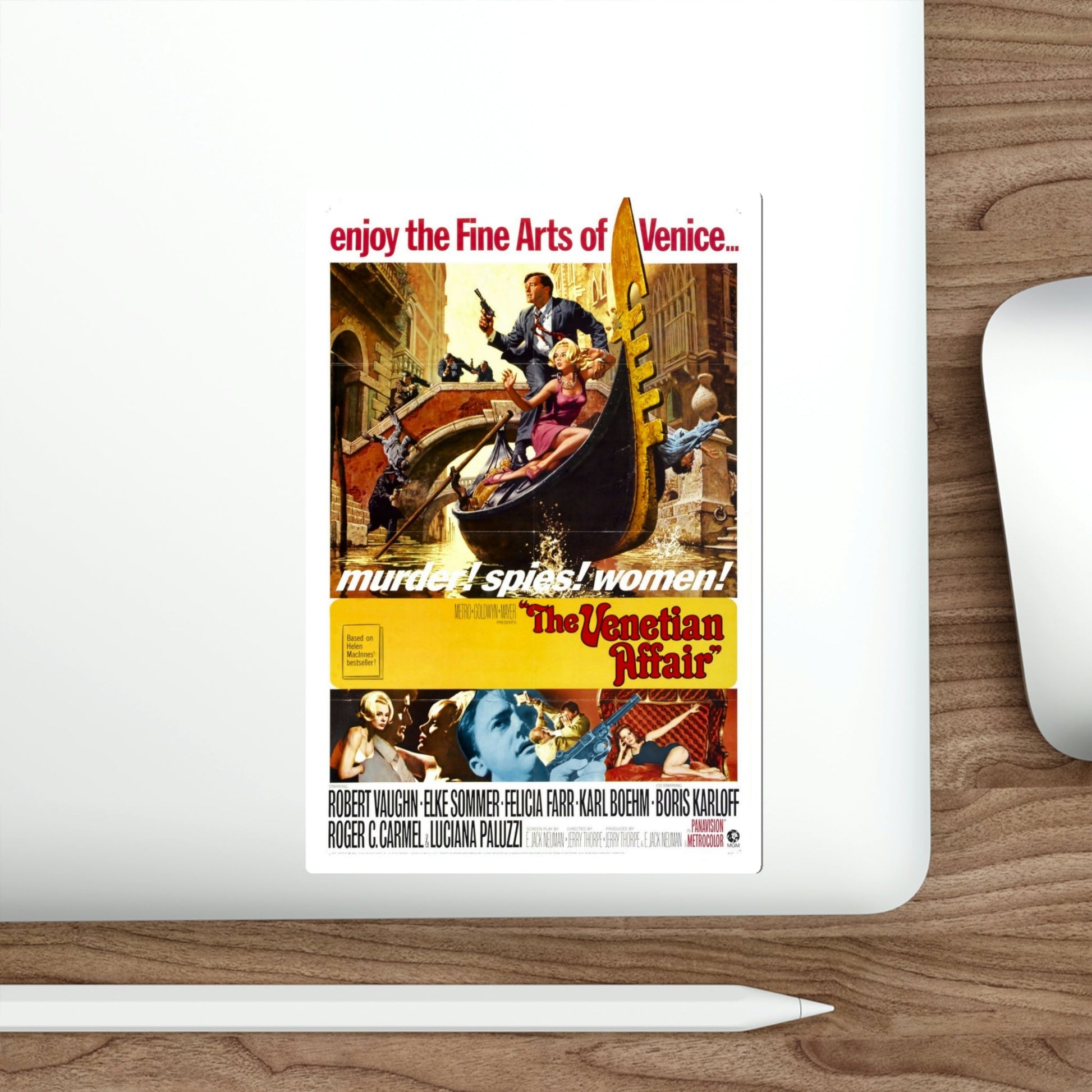 The Venetian Affair 1967 Movie Poster STICKER Vinyl Die-Cut Decal-The Sticker Space