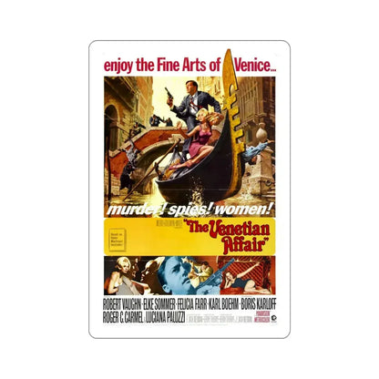 The Venetian Affair 1967 Movie Poster STICKER Vinyl Die-Cut Decal 5 Inch - The Sticker Space