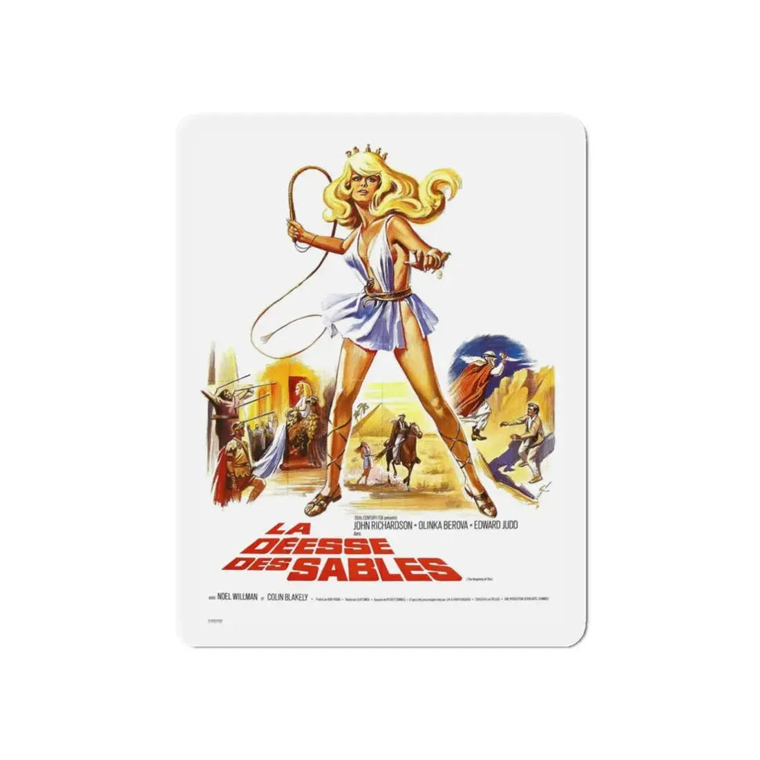 THE VENGEANCE OF SHE (2) 1968 Movie Poster - Refrigerator Magnet 3 Inch Die-Cut - The Sticker Space