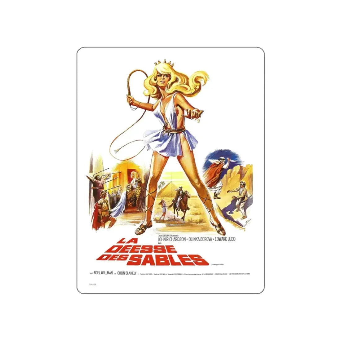 THE VENGEANCE OF SHE (2) 1968 Movie Poster STICKER Vinyl Die-Cut Decal 6 Inch - The Sticker Space