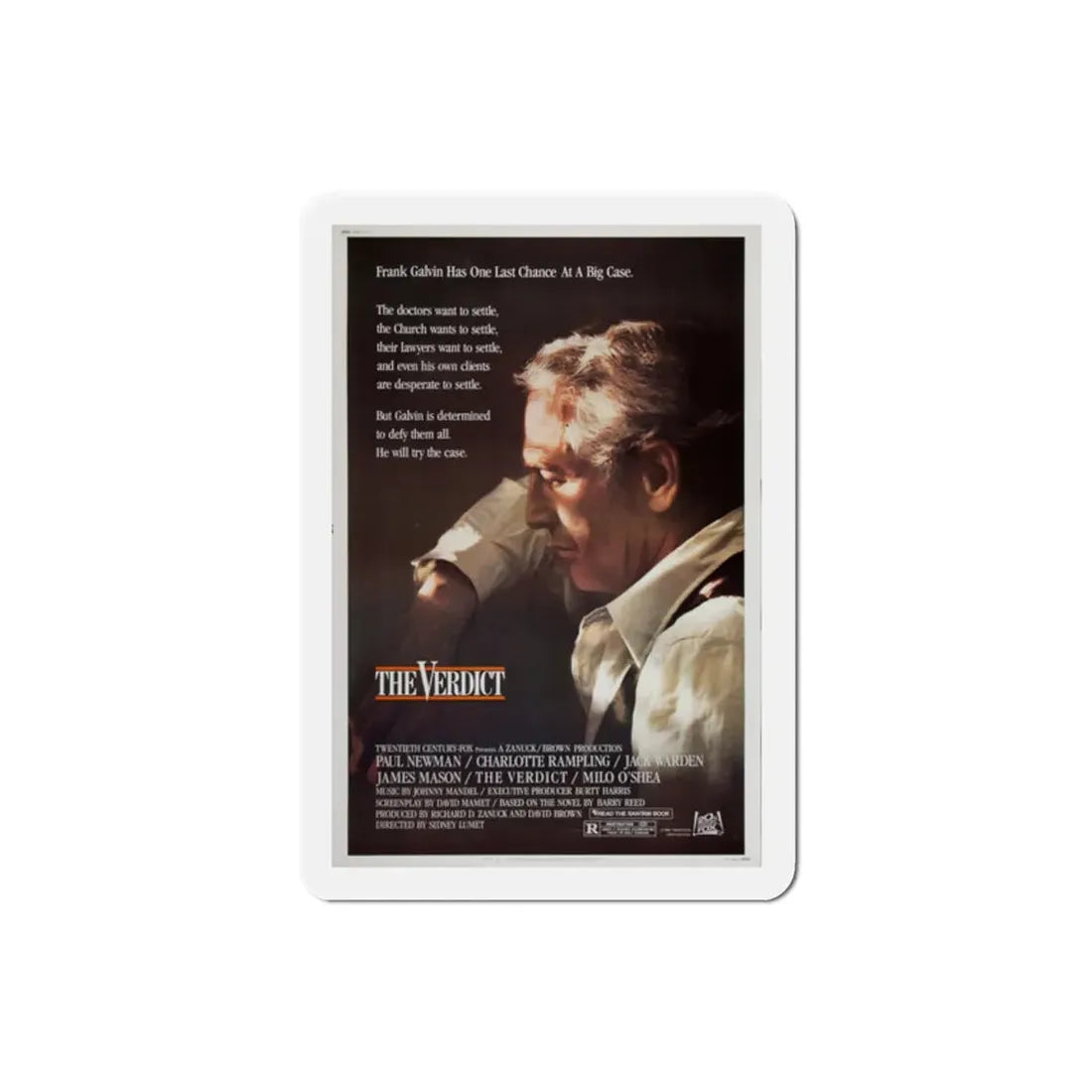 The Verdict 1982 Movie Poster Refrigerator Magnet 2 Inch - The Sticker Space
