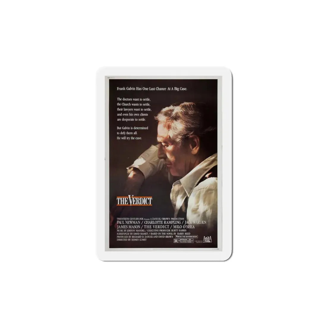 The Verdict 1982 Movie Poster Refrigerator Magnet 5 Inch - The Sticker Space