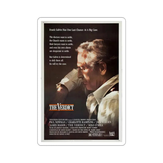 The Verdict 1982 Movie Poster STICKER Vinyl Die-Cut Decal 6 Inch - The Sticker Space