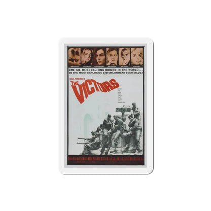 The Victors 1963 Movie Poster Refrigerator Magnet 2 Inch - The Sticker Space