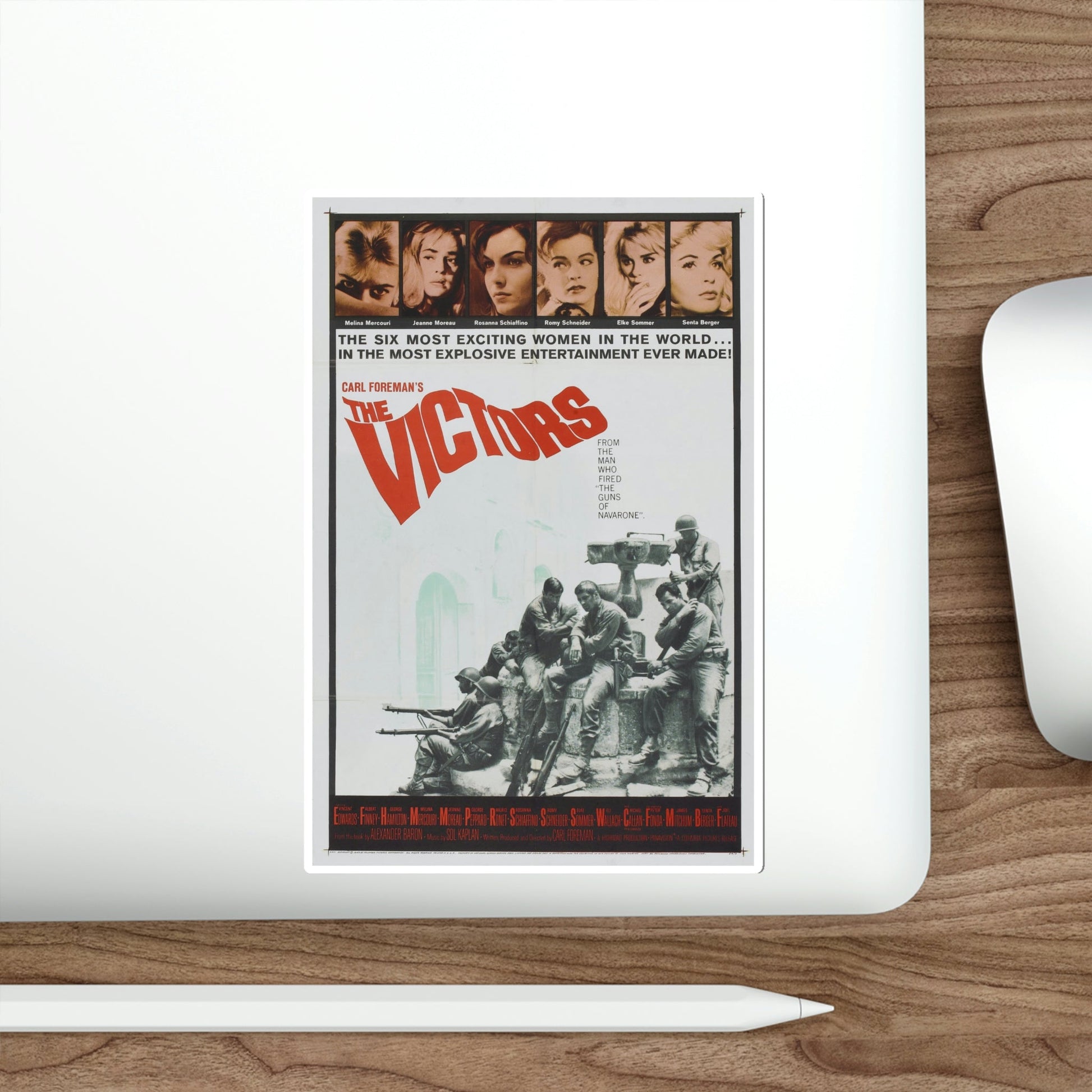 The Victors 1963 Movie Poster STICKER Vinyl Die-Cut Decal-The Sticker Space