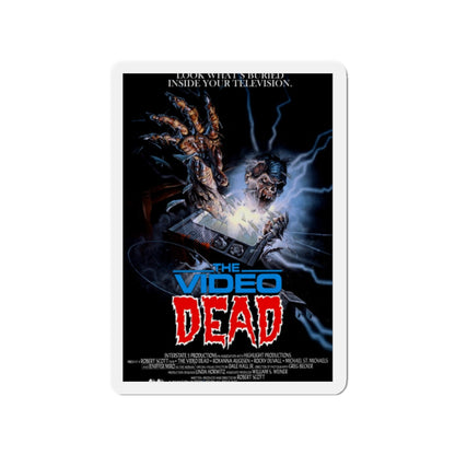 THE VIDEO DEAD 1987 Movie Poster - Refrigerator Magnet-2" x 2"-The Sticker Space