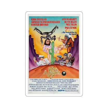 The Villain 1979 Movie Poster STICKER Vinyl Die-Cut Decal 4 Inch - The Sticker Space