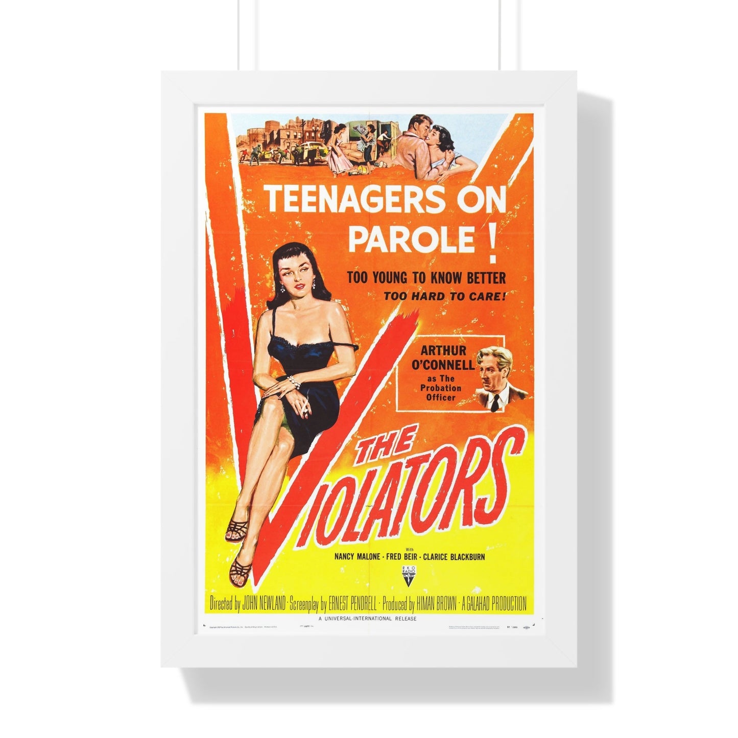 THE VIOLATORS 1957 - Framed Movie Poster-16″ x 24″-The Sticker Space