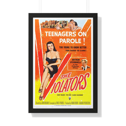 THE VIOLATORS 1957 - Framed Movie Poster-20" x 30"-The Sticker Space