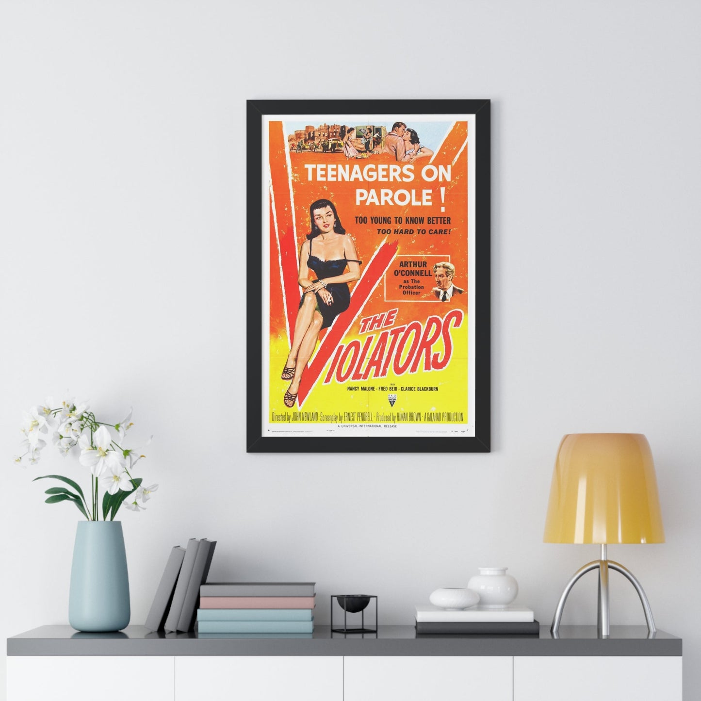 THE VIOLATORS 1957 - Framed Movie Poster-The Sticker Space