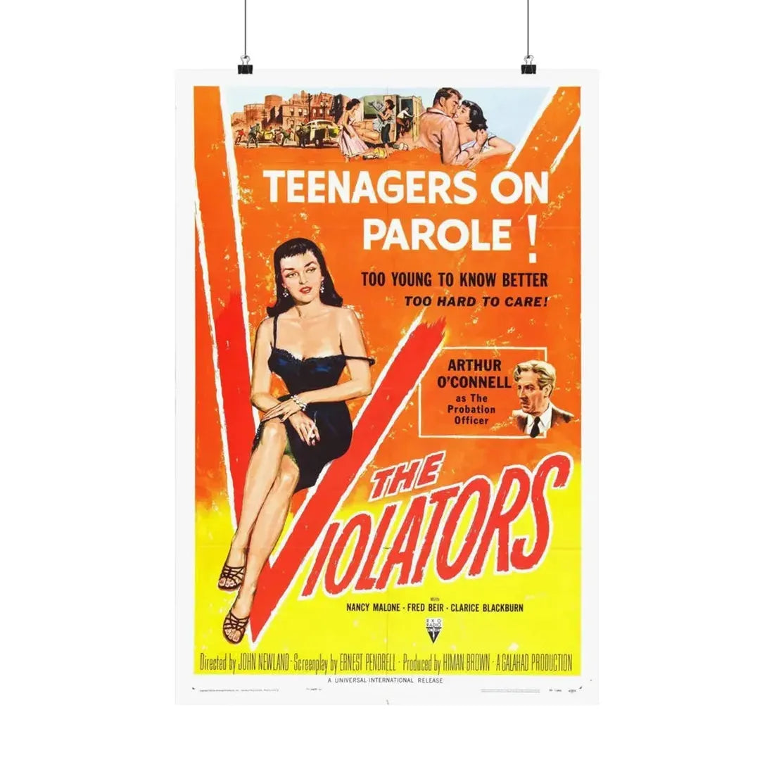 THE VIOLATORS 1957 - Paper Movie Poster 20″ x 30″ Matte - The Sticker Space