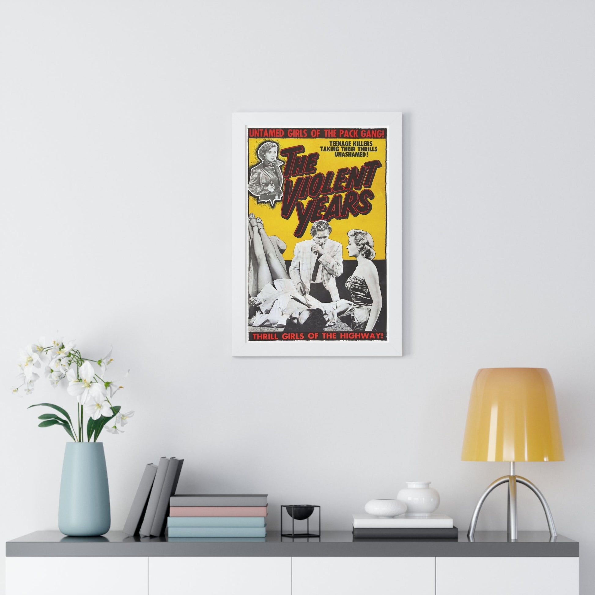 THE VIOLENT YEARS 1956 - Framed Movie Poster-The Sticker Space