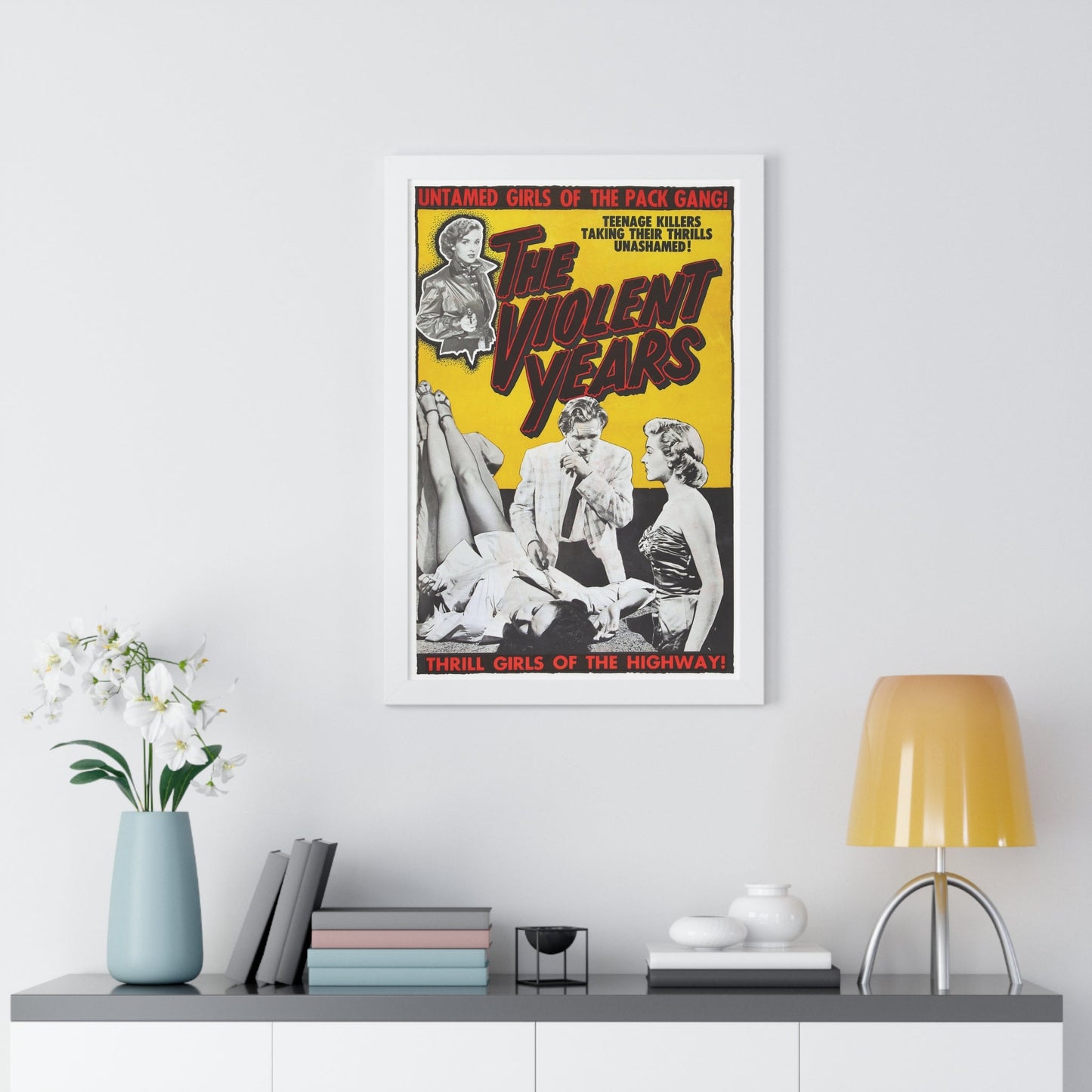 THE VIOLENT YEARS 1956 - Framed Movie Poster-The Sticker Space