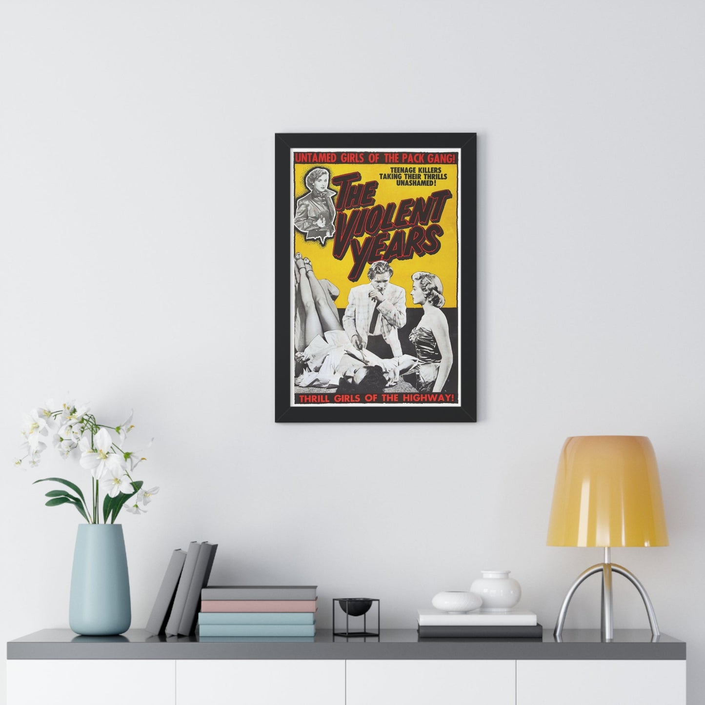 THE VIOLENT YEARS 1956 - Framed Movie Poster-The Sticker Space