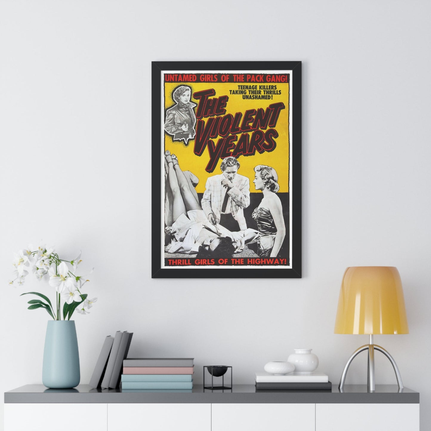 THE VIOLENT YEARS 1956 - Framed Movie Poster-The Sticker Space