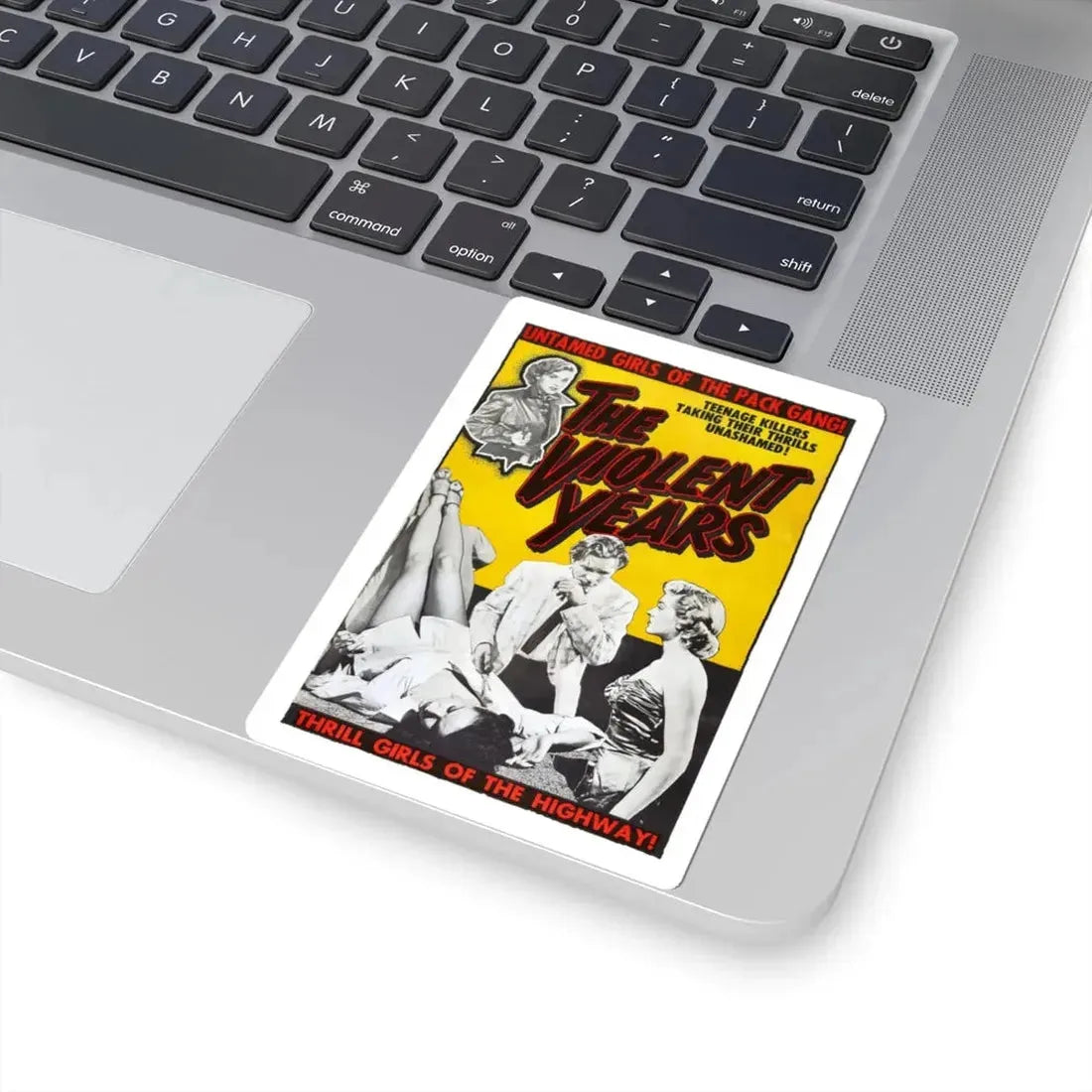 THE VIOLENT YEARS 1956 Movie Poster - STICKER Vinyl Kiss-Cut Decal - The Sticker Space