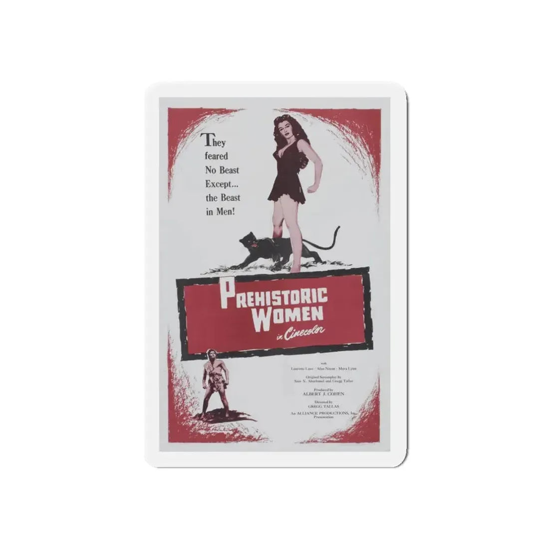 THE VIRGIN GODESS 1974 Movie Poster - Refrigerator Magnet 3 Inch Die-Cut - The Sticker Space