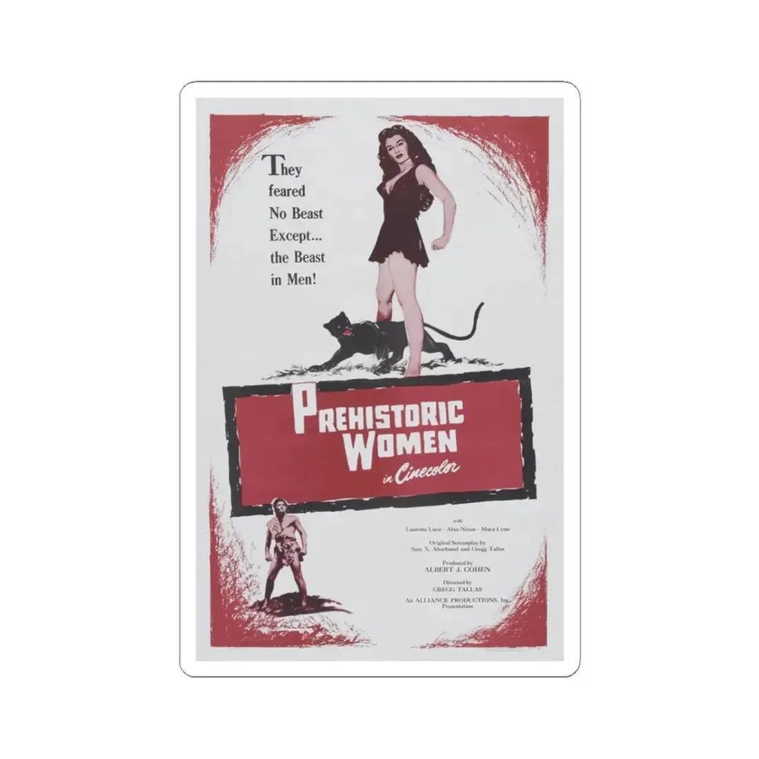 THE VIRGIN GODESS 1974 Movie Poster - STICKER Vinyl Kiss-Cut Decal 3 Inch White - The Sticker Space
