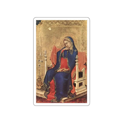 The Virgin of the Annunciation (Artwork) STICKER Vinyl Die-Cut Decal White Die-Cut 2 Inch - The Sticker Space