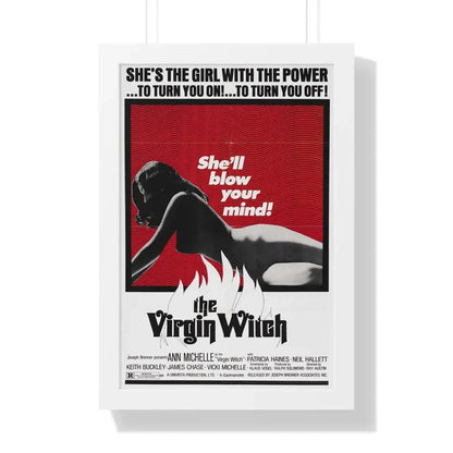 THE VIRGIN WITCH 1972 - Framed Movie Poster 16″ x 24″ White - The Sticker Space