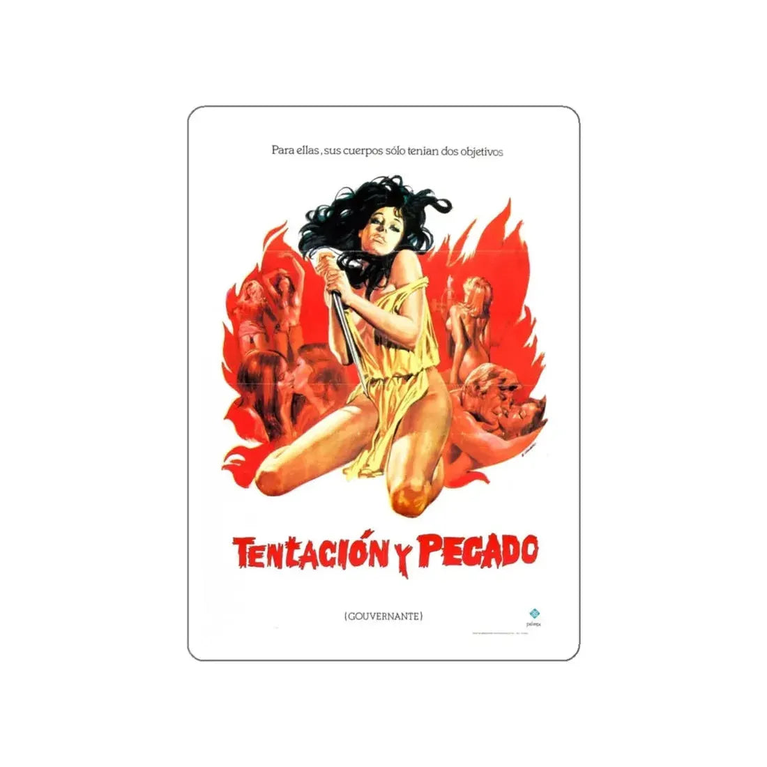 THE VIRGIN WITCH (3) 1972 Movie Poster STICKER Vinyl Die-Cut Decal 4 Inch - The Sticker Space