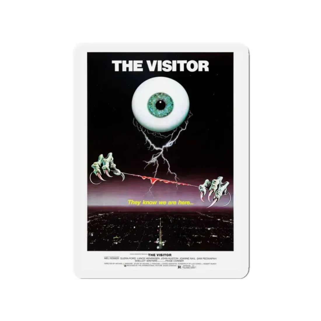 THE VISITOR 1979 Movie Poster - Refrigerator Magnet 2 Inch Die-Cut - The Sticker Space