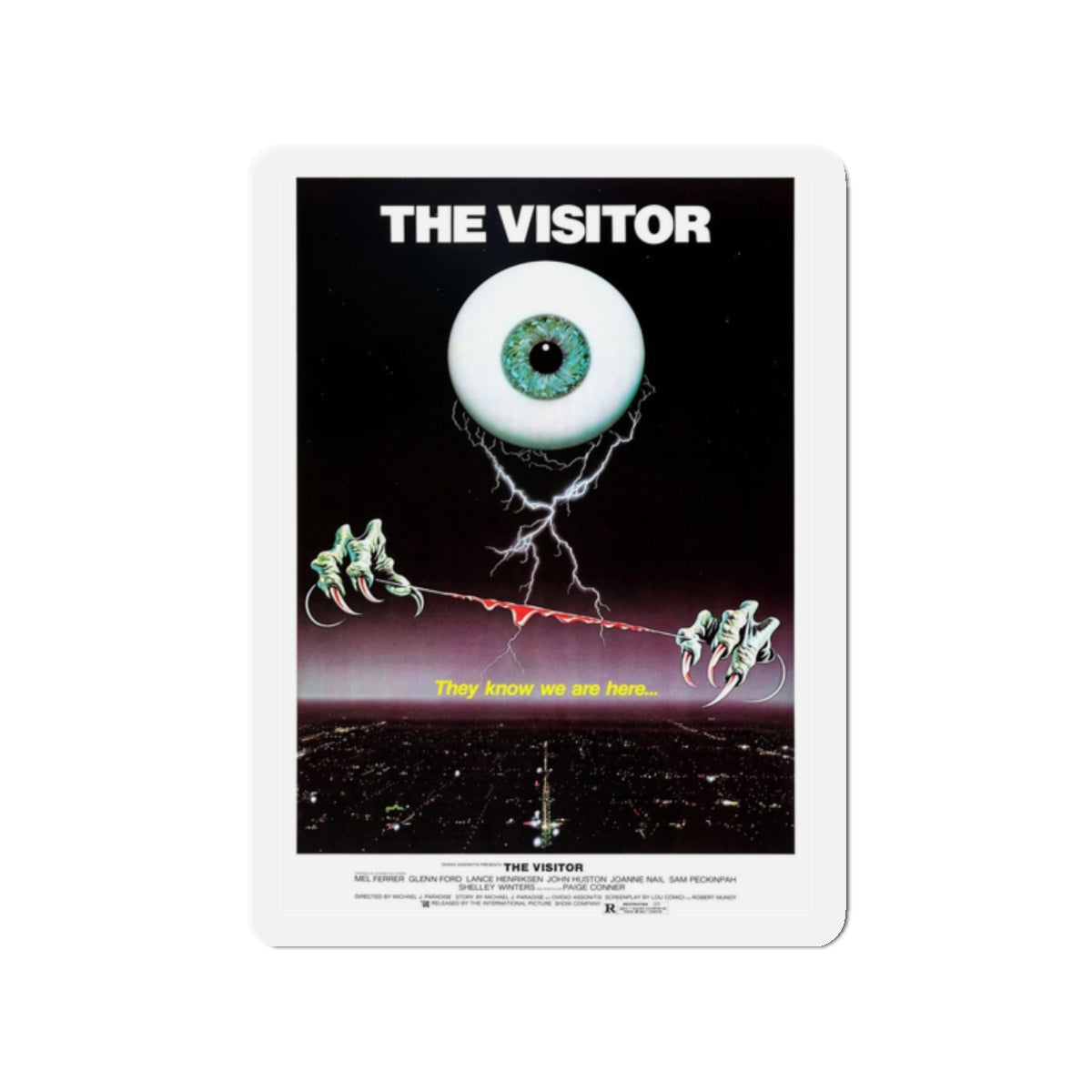 THE VISITOR 1979 Movie Poster - Refrigerator Magnet-2" x 2"-The Sticker Space