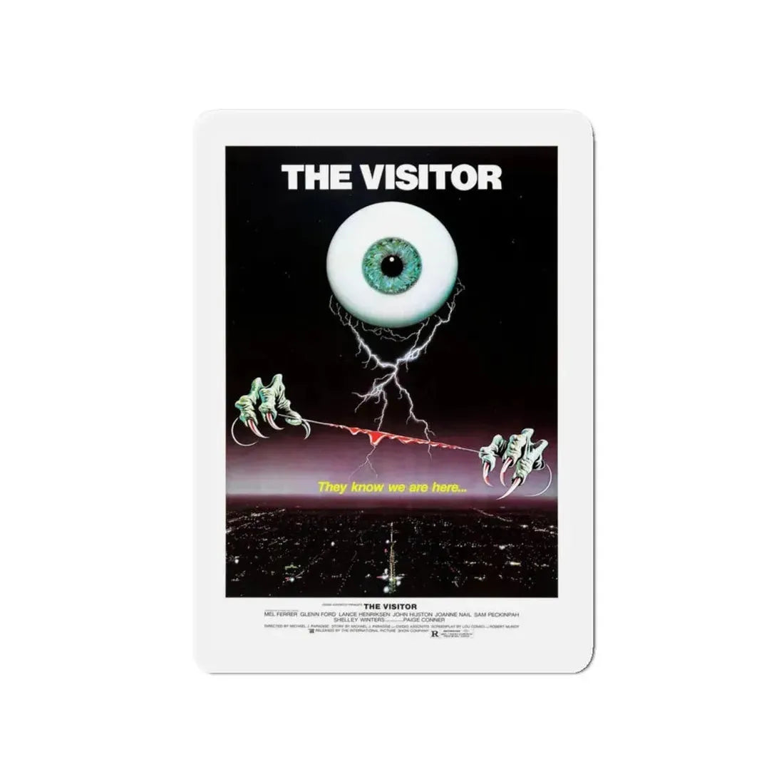 THE VISITOR 1979 Movie Poster - Refrigerator Magnet 4 Inch Die-Cut - The Sticker Space