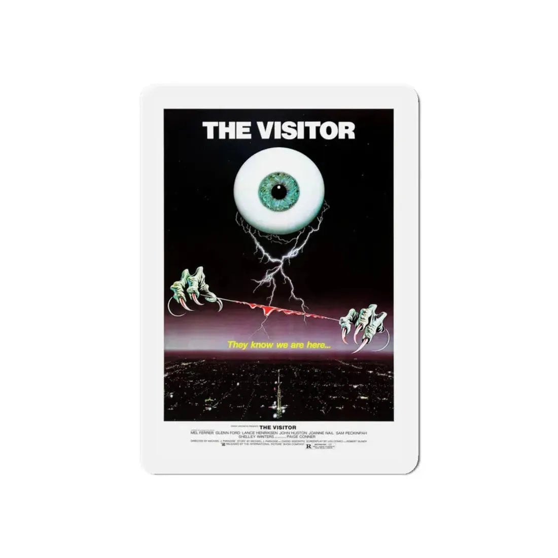 THE VISITOR 1979 Movie Poster - Refrigerator Magnet 6 Inch Die-Cut - The Sticker Space