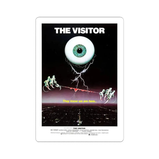 THE VISITOR 1979 Movie Poster - STICKER Vinyl Kiss-Cut Decal 2 Inch White - The Sticker Space